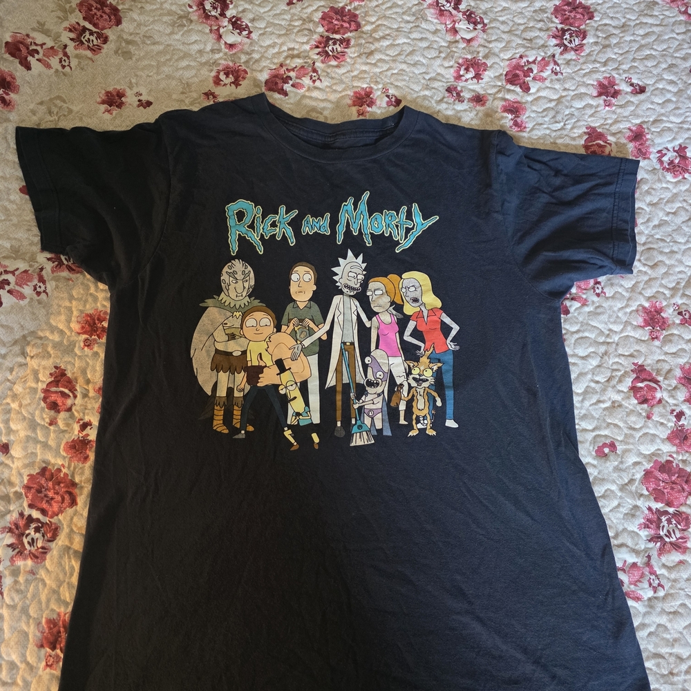 Rick and Morty Black Kids T-Shirt